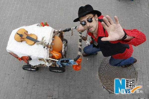 The First Festival of Prams is held in Kiev, Ukraine, on May 21, 2010. 