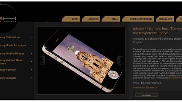 iPhone 4 Diamond Rose - самый дорогой смартфон в мире на сайте ювелира Стюарта Хьюджеса