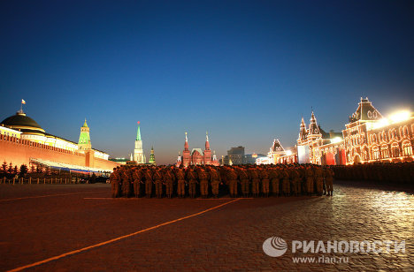 Репетиция парада Победы на Красной площади