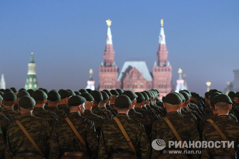 Репетиция парада Победы на Красной площади