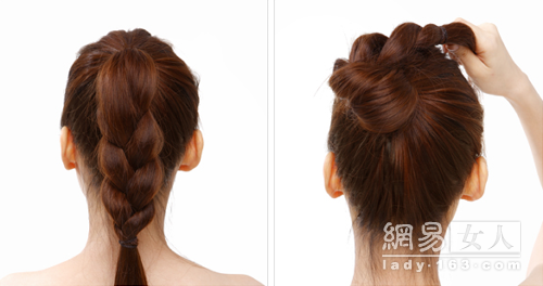 顶上发髻不过时 甜美也可以<em>编织-头发</em>|发型-女