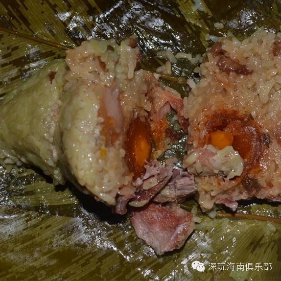 儋州洛基镇的粽子也有代表性,特色是在粽子内加了咸鱼肉.