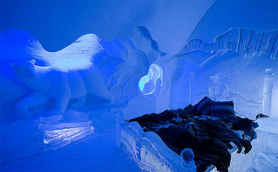 Ледяной отель Hotel de Glace (10 фото)