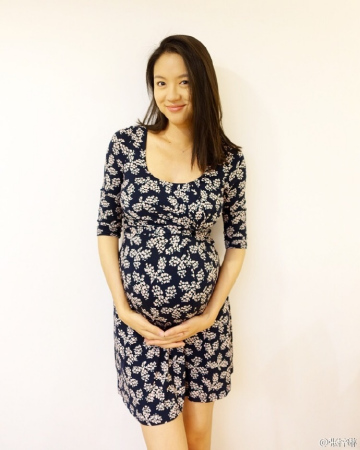张梓琳怀孕二胎图片