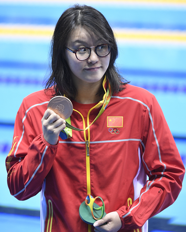游泳——傅园慧女子100米仰泳摘铜